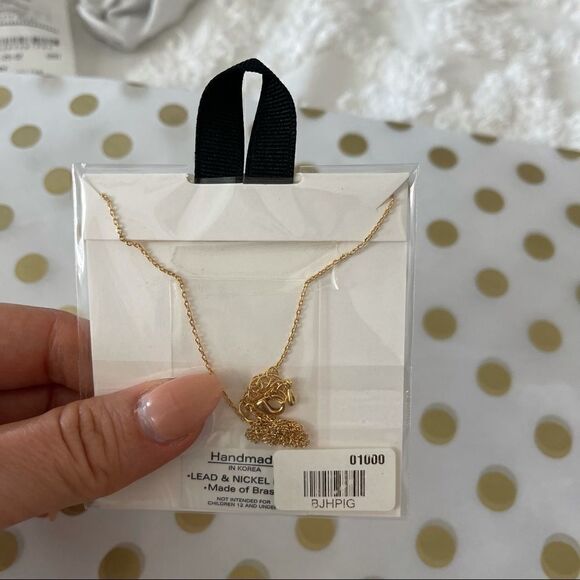 PISCES gold dipped cubic zirconia necklace - Picture 3 of 3